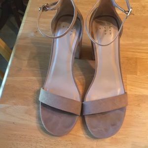 Size 9 Taupe colored heels. Never worn.